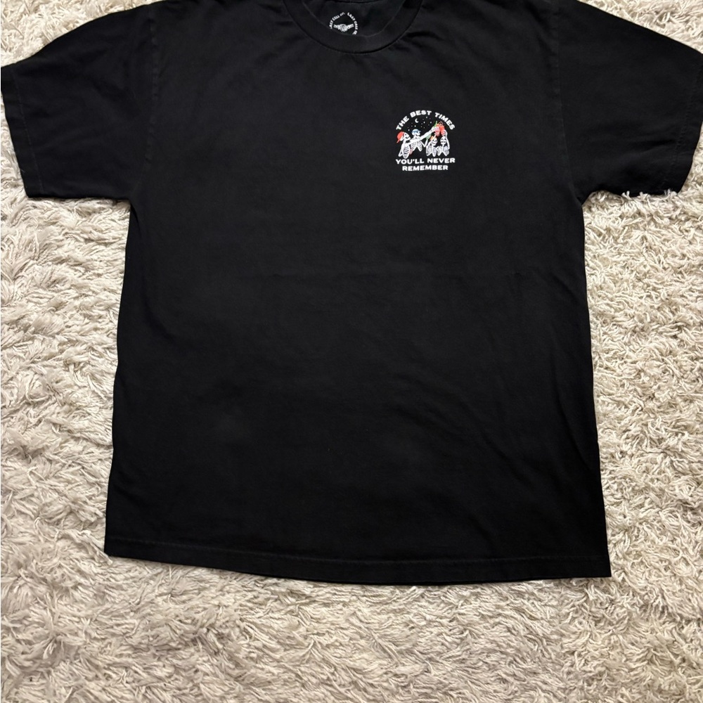 Last Call Black Graphic Men's Short Sleeve T-Shirt Size XL